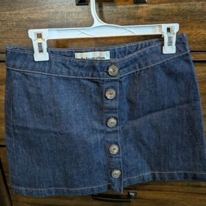 Reformation Blue Denim Skirt